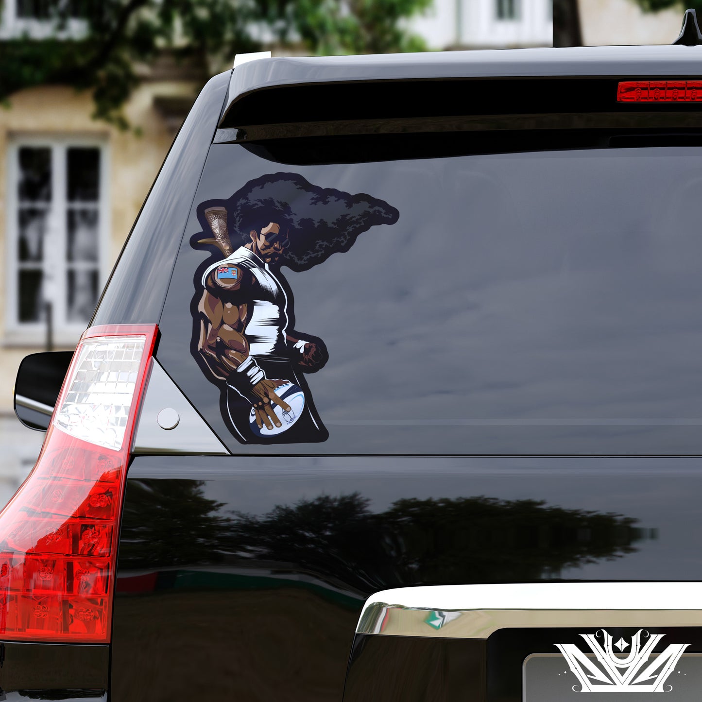 Fijian Warrior (Guile) Vinyl Car Sticker