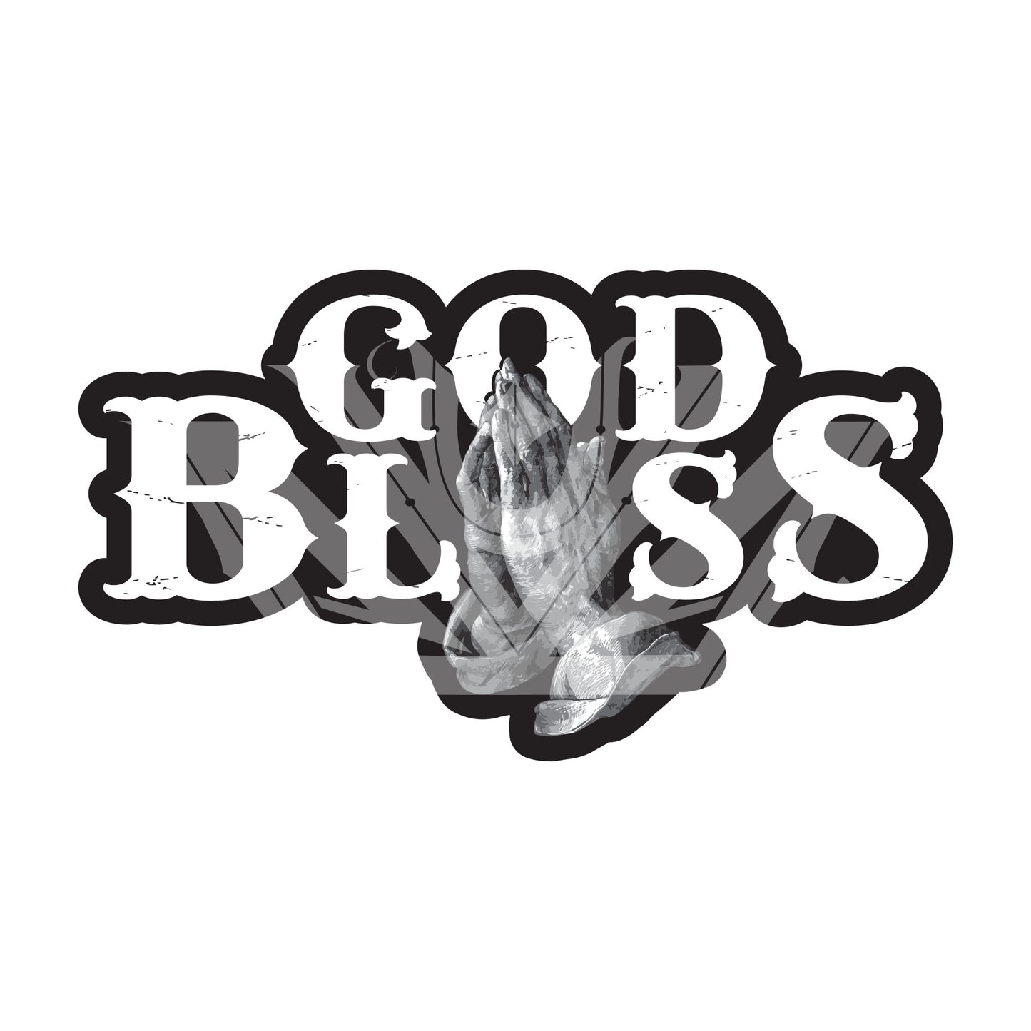 God Bless Vinyl Car Sticker