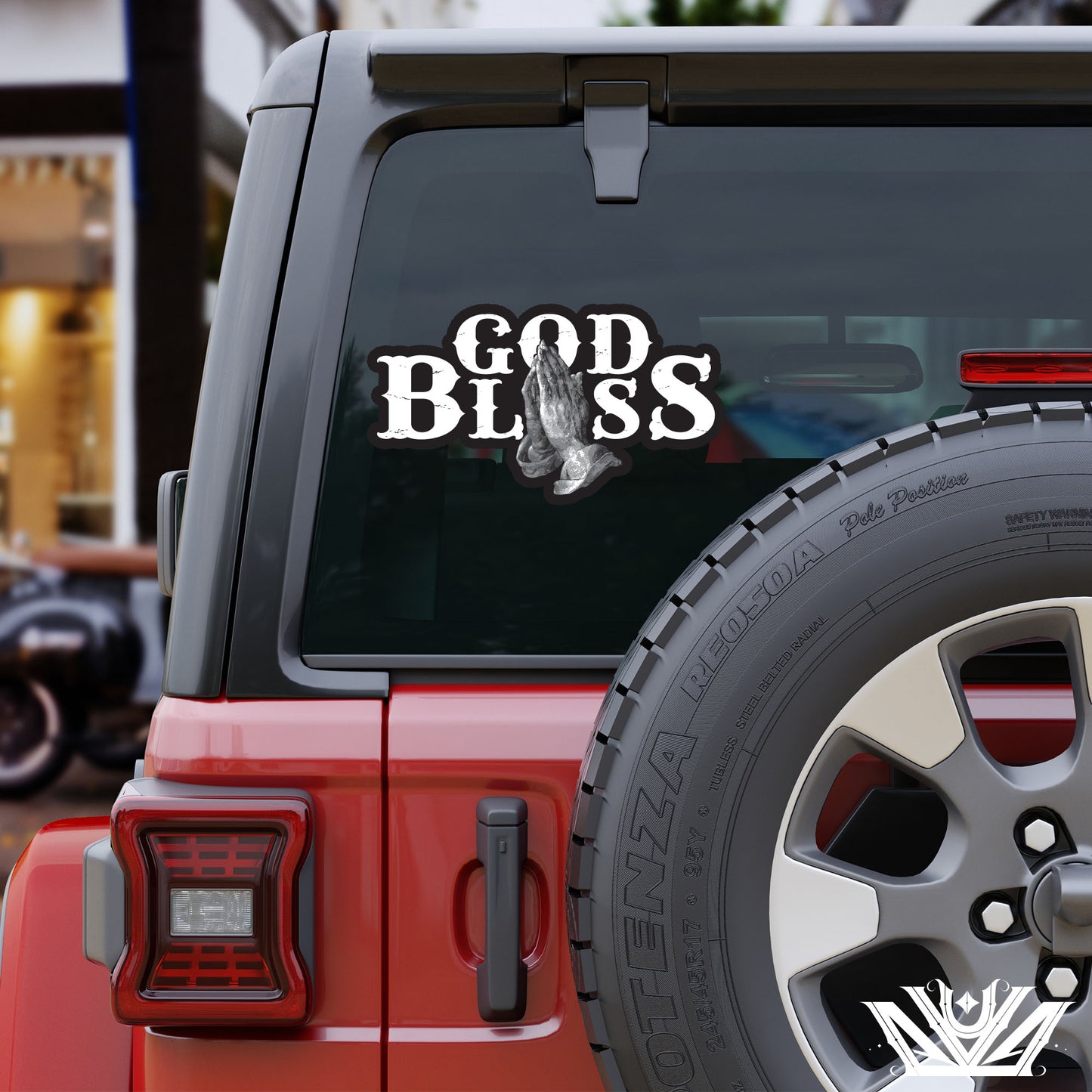 God Bless Vinyl Car Sticker